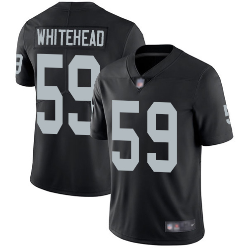 Men Oakland Raiders Limited Black Tahir Whitehead Home Jersey NFL Football #59 Vapor Untouchable Jersey->nfl t-shirts->Sports Accessory